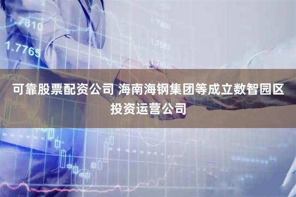 可靠股票配资公司 海南海钢集团等成立数智园区投资运营公司