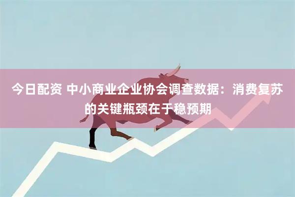 今日配资 中小商业企业协会调查数据：消费复苏的关键瓶颈在于稳预期