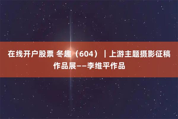 在线开户股票 冬趣（604）｜上游主题摄影征稿作品展——李维平作品